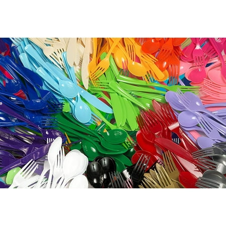 Orange Cutlery Combo Pack | 24 Count