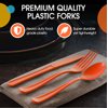 Heavy Duty Orange Plastic Spoons | 50 Count
