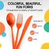 Heavy Duty Orange Plastic Spoons | 50 Count