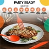 Heavy Duty Orange Plastic Knives | 50 Count