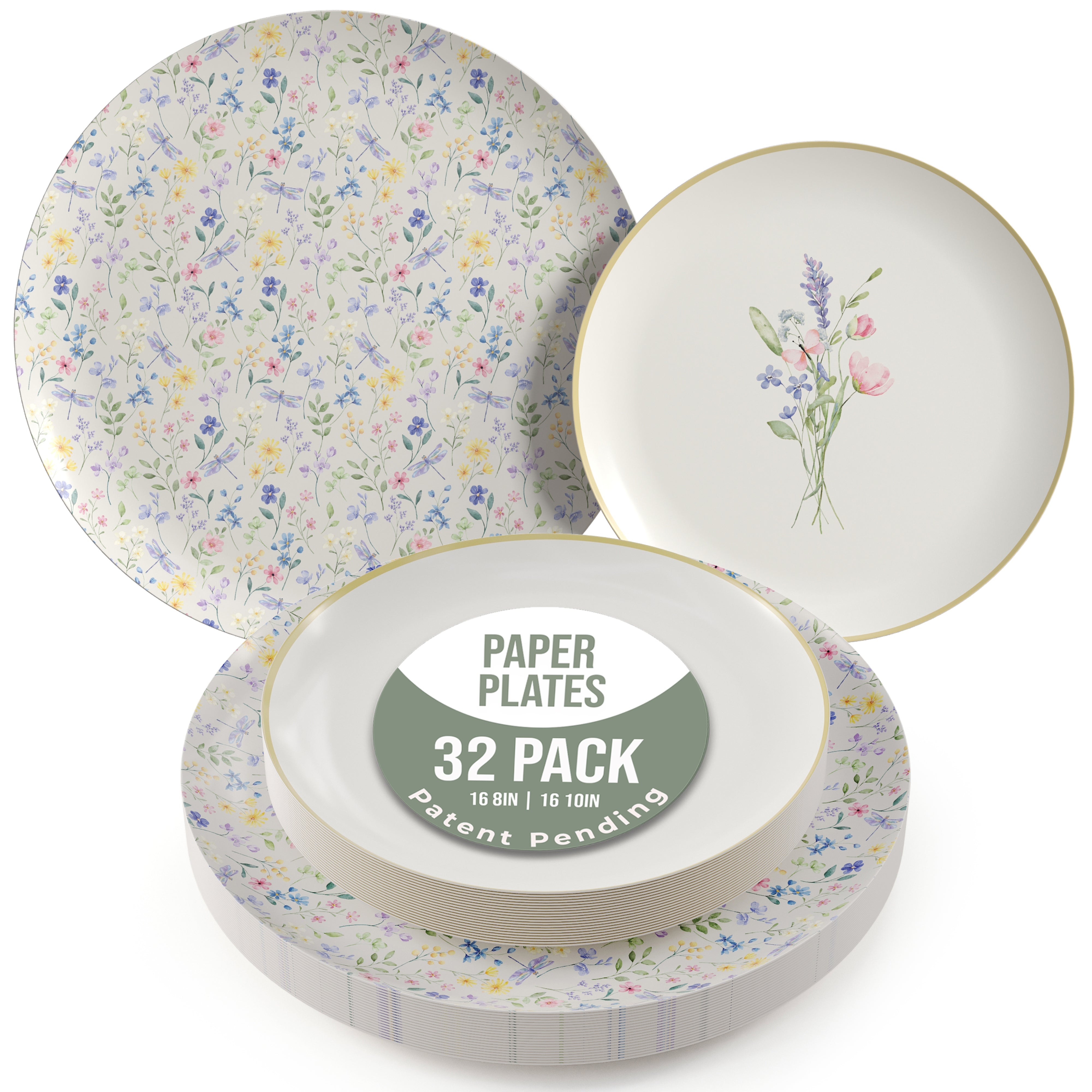 Earthtrends Charm Design Plates Combo Set 16/16.