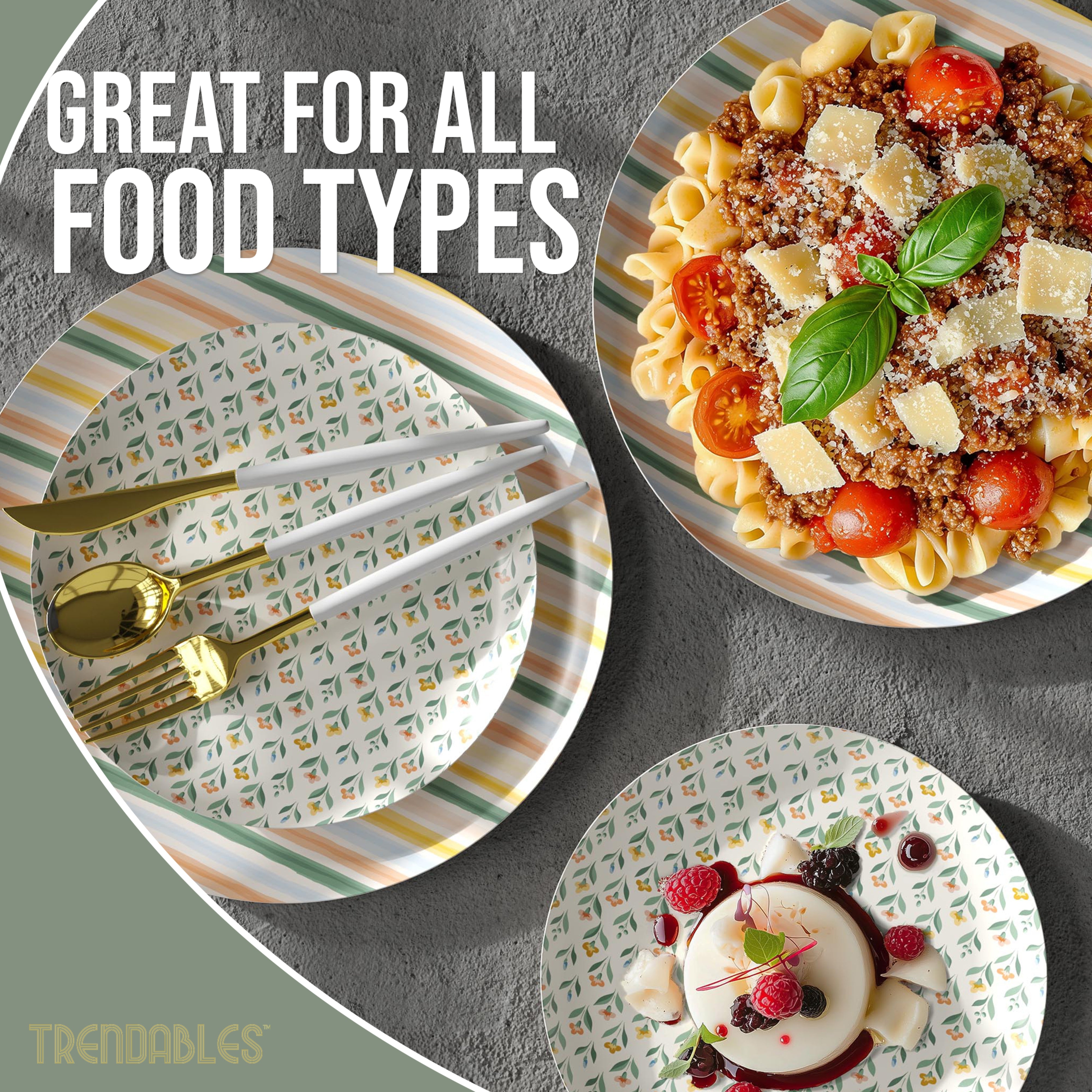 Earthtrends Folk Design Plates Combo Set 16/16.