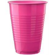 12 Oz. Cerise Plastic Cups | 50 Count