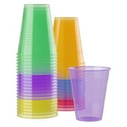 16 Oz. Neon Assorted Color Plastic Cups | 120 Count