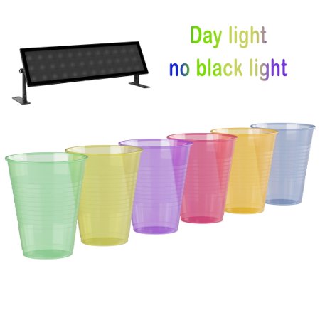 16 Oz. Neon Assorted Color Plastic Cups | 120 Count