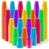 16 Oz. Neon Assorted Color Plastic Cups | 120 Count