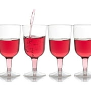 6 Oz. Clear Plastic Wine Cups | 20 Count