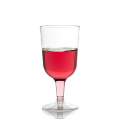 6 Oz. Clear Plastic Wine Cups | 20 Count