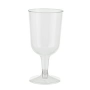 6 Oz. Clear Plastic Wine Cups | 20 Count