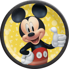 Mickey Mouse Forever 9" Round Paper Plates - 8 Pack