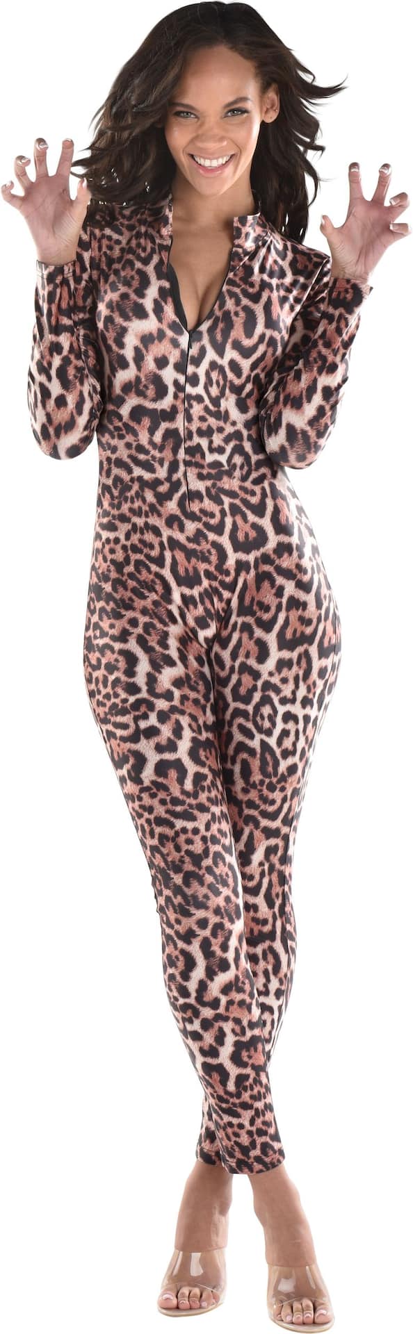 Fierce Cheetah Catsuit Costume - S/M