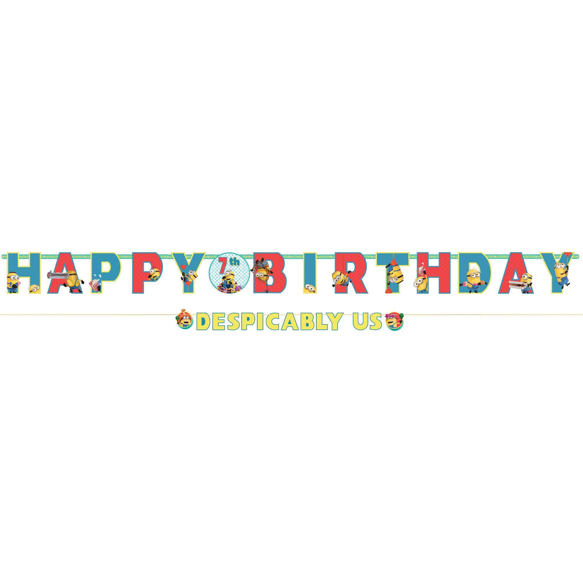 Despicable Me Jumbo Letter Birthday Banner Kit