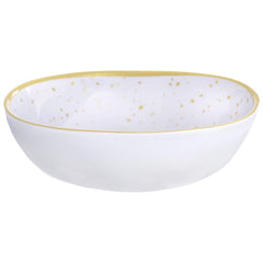 Elegance Gold Trim Melamine Bowl - 6.3 Inch
