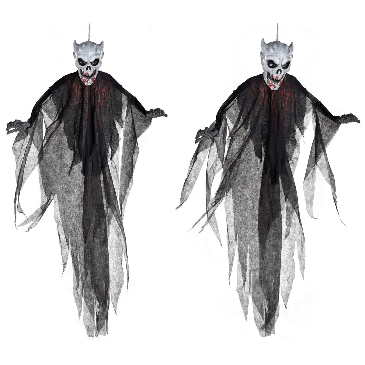 7-Foot Hanging Demon Prop for Halloween, Indoor/Outdoor Decoration