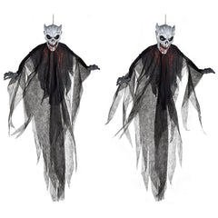 7-Foot Hanging Demon Prop for Halloween, Indoor/Outdoor Decoration