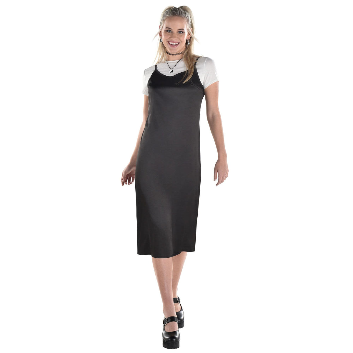 90s Slip Dress Costume with T-Shirt - Halloween Edition - Adult L/XL