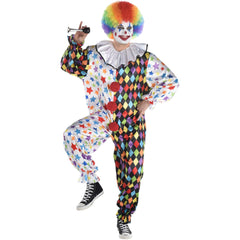 Circus-Friendly Clown Adult Halloween Costume