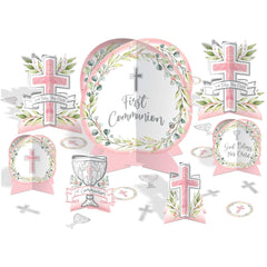 Sacraments Pink Communion Table Decorating Kit ‚Äì 27 Piece Set