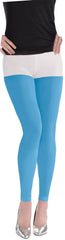 Light Blue Adult Footless Tights - Perfect for Costumes and Team Spirit
