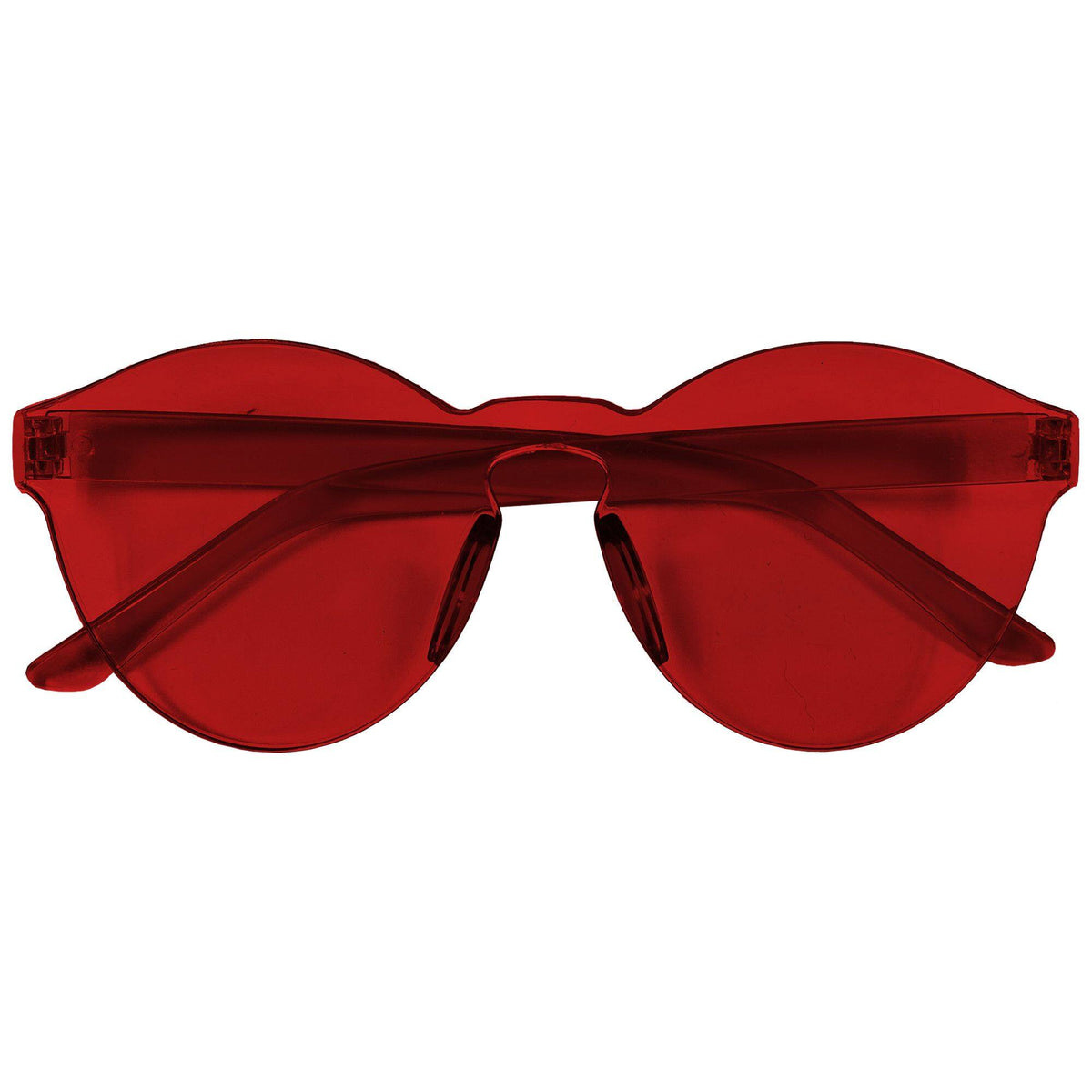Red Frameless Sunglasses - Team Spirit Wearable Accessory