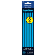 Marine Blue 8-Inch Glow Stick Bracelets - 5 Pack