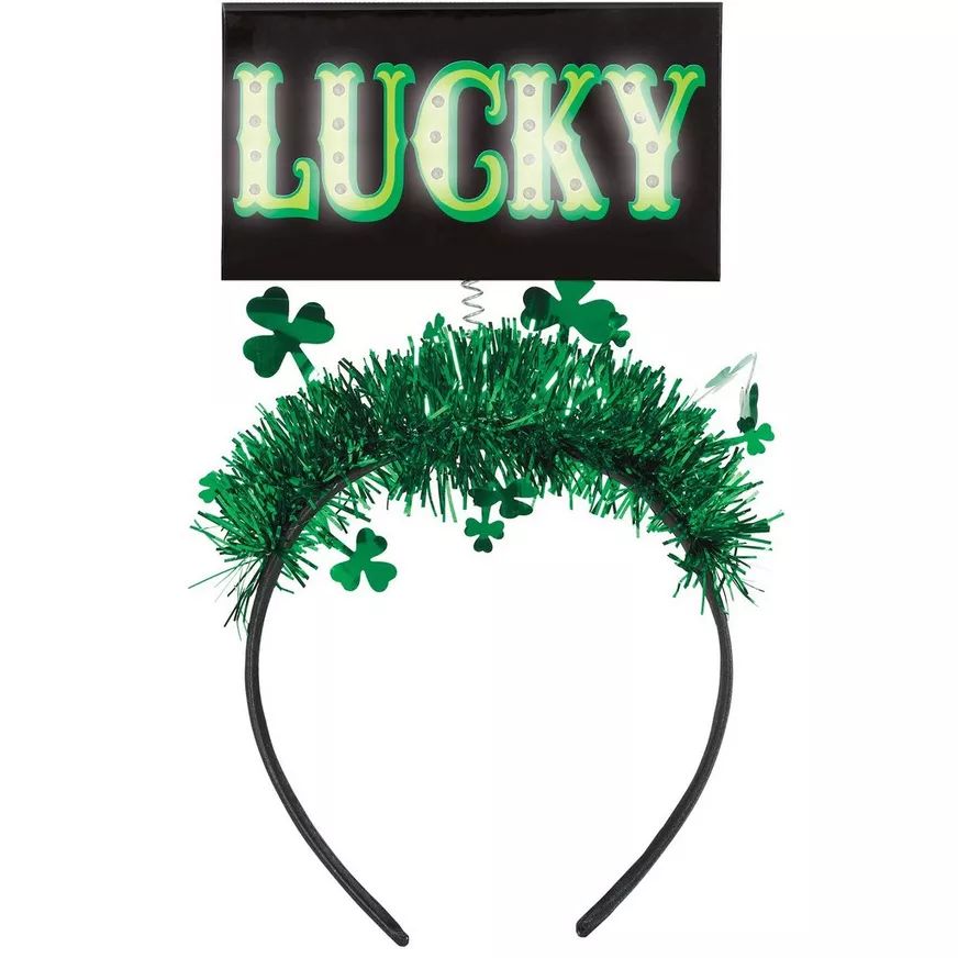 Lucky Light-Up Shamrock Headband for St. Patrick's Day