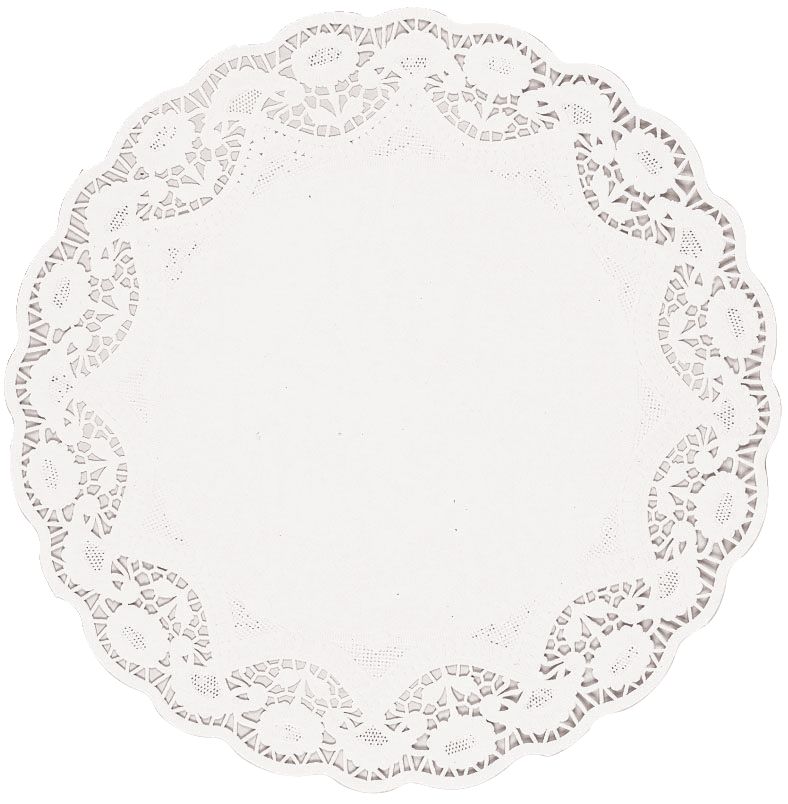 Elegant White Paper Doilies - 12" Round, Pack of 12