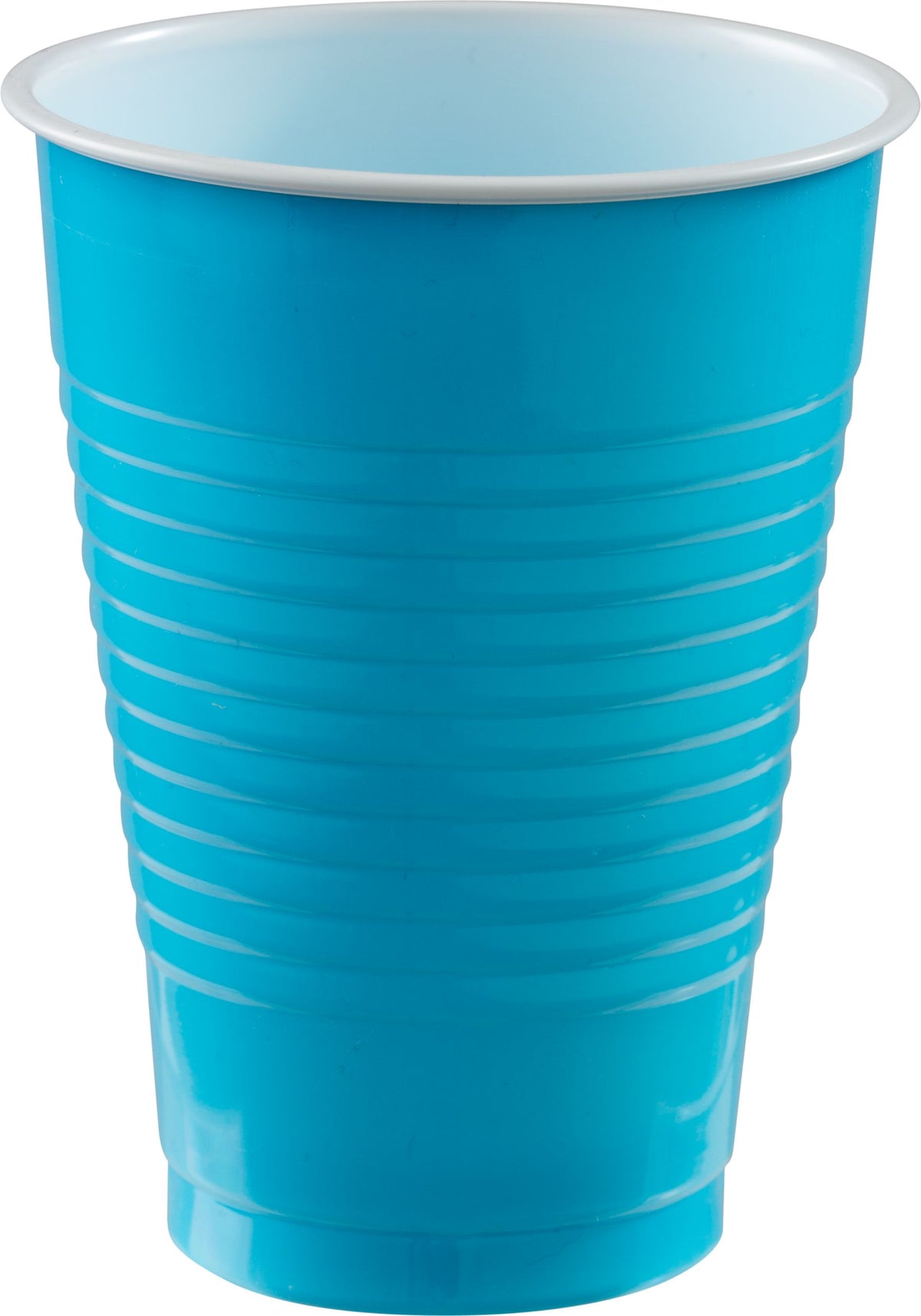 Caribbean Blue 12oz Plastic Cups - 50 Pack
