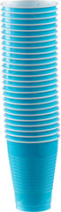 Caribbean Blue 12oz Plastic Cups - 50 Pack
