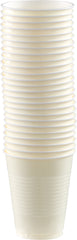 Party Pack Plastic Glow Cups, 16 oz, Vanilla Cream, 50-Pack