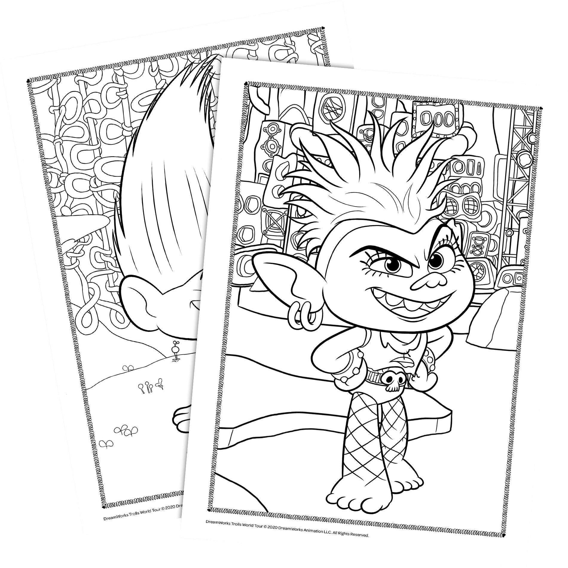 Trolls World Tour Jumbo Coloring & Activity Book