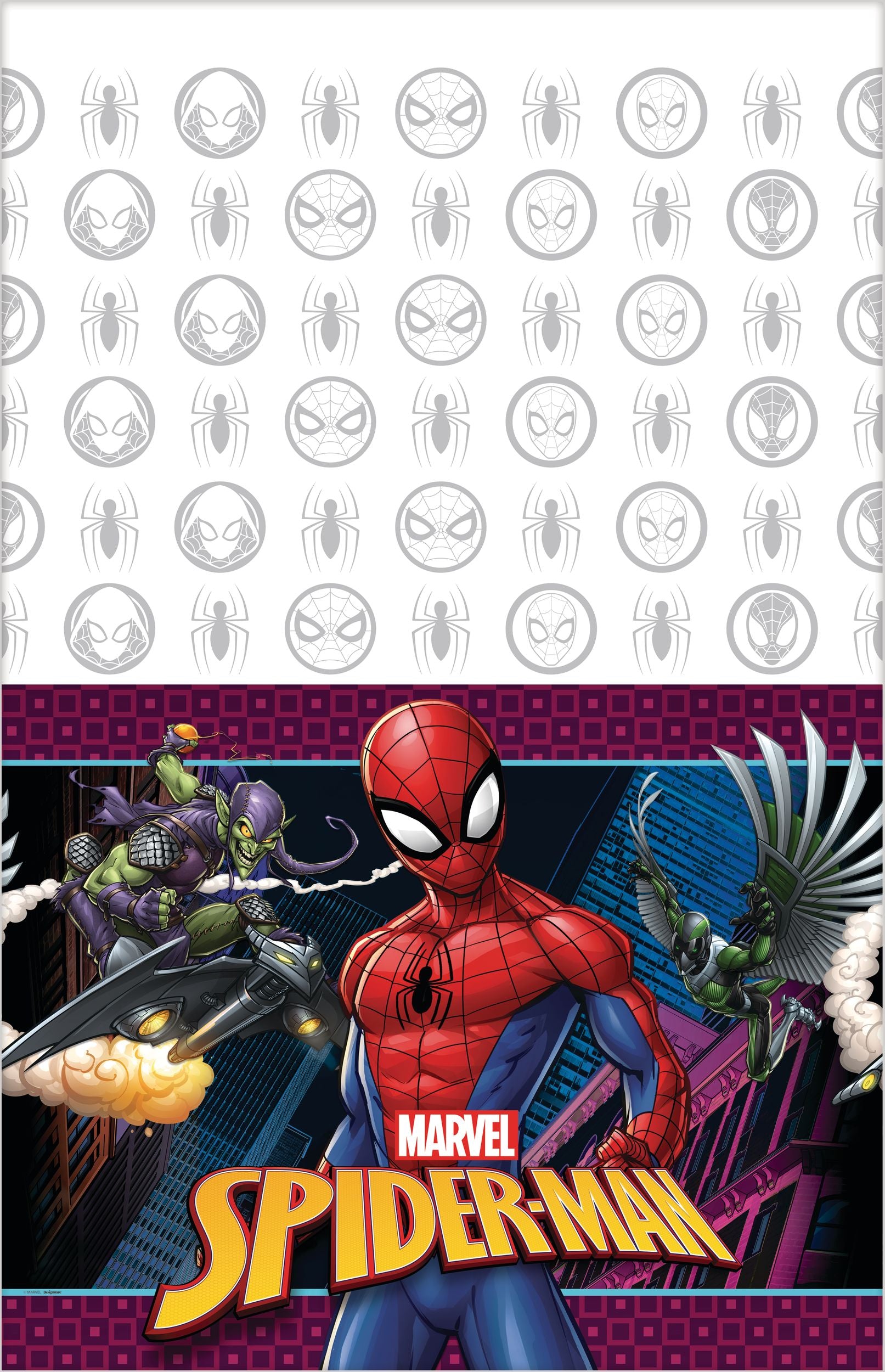 Marvel Spider-Man Webbed Wonder Plastic Table Cover - 54"x96"