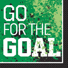 Goal Getter Soccer Lunch Napkins - Score Big at Every Meal