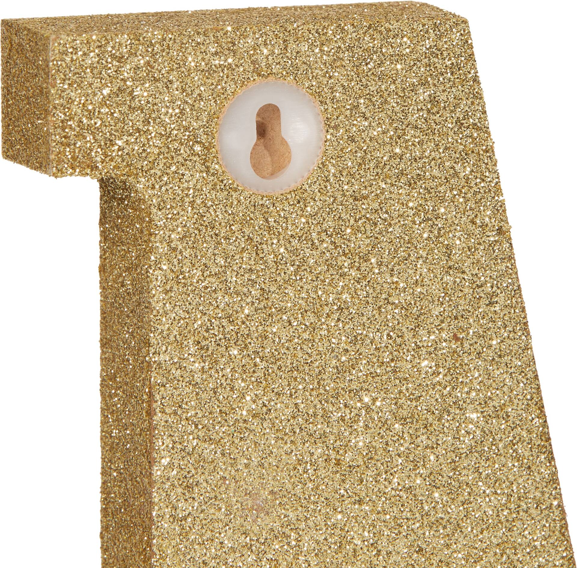 Glitter Gold Letter Y Standing Block Sign