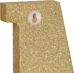 Glitter Gold Letter Y Standing Block Sign