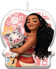 Disney Moana Birthday Candle with Pua - 3.5"
