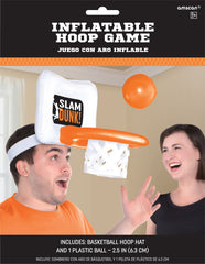 "Slam Dunk" Inflatable Basketball Hoop Hat Game