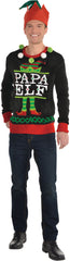 Festive Papa Elf Ugly Christmas Sweater