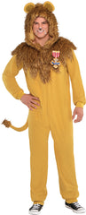 The Wizard of Oz Cowardly Lion Adult Jumpsuit Costume