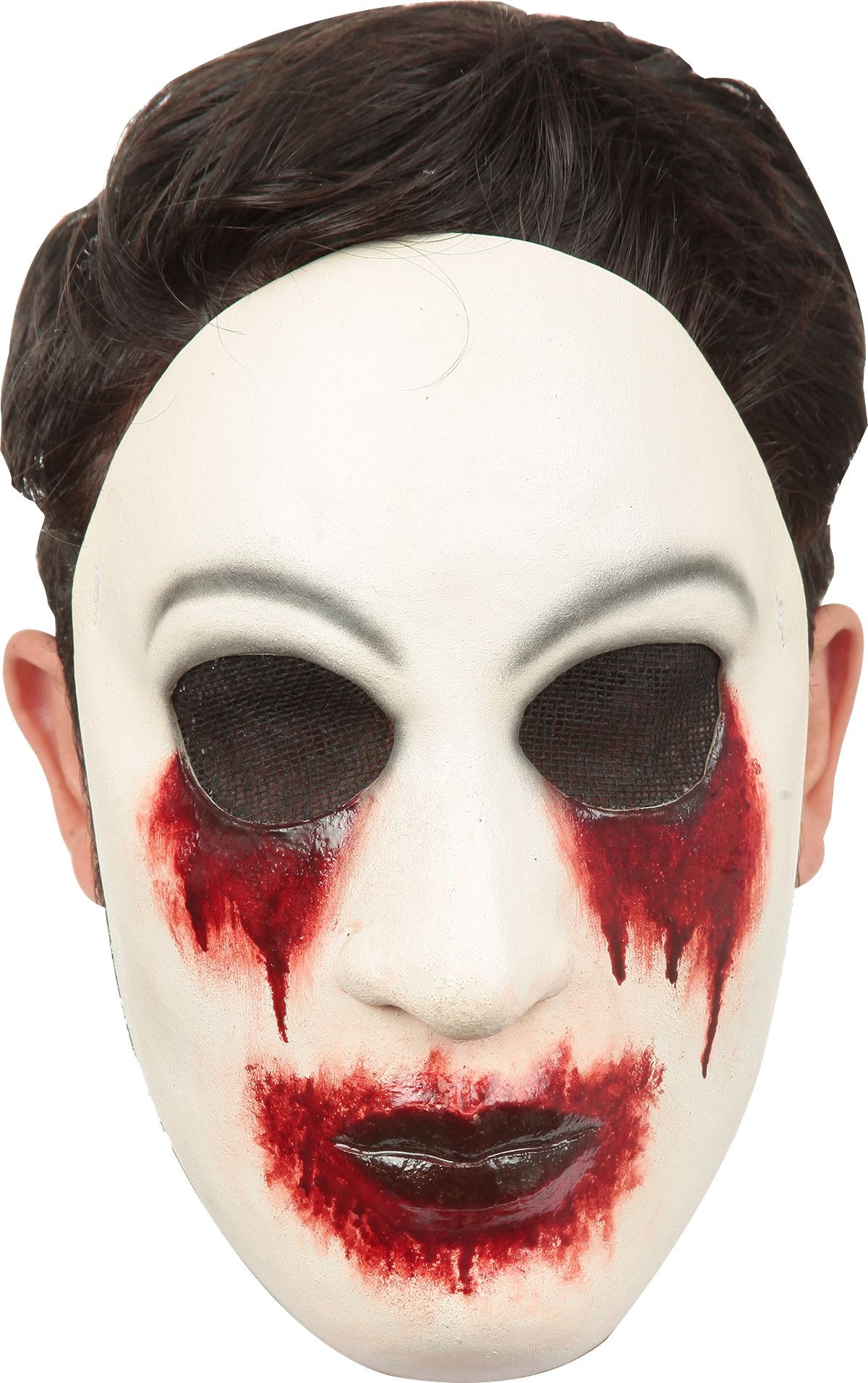 Zalgo Creepypasta Horror Mask with Bleeding Eyes and Mouth