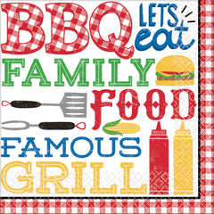 BBQ Picnic Lunch Napkins - 36 Pack