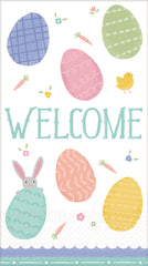 Pretty Pastels Easter "Welcome" Guest Towels - 16 Pack