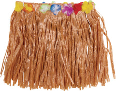 Adult Hula Skirt Kit with Shell Bikini & Floral Accessories