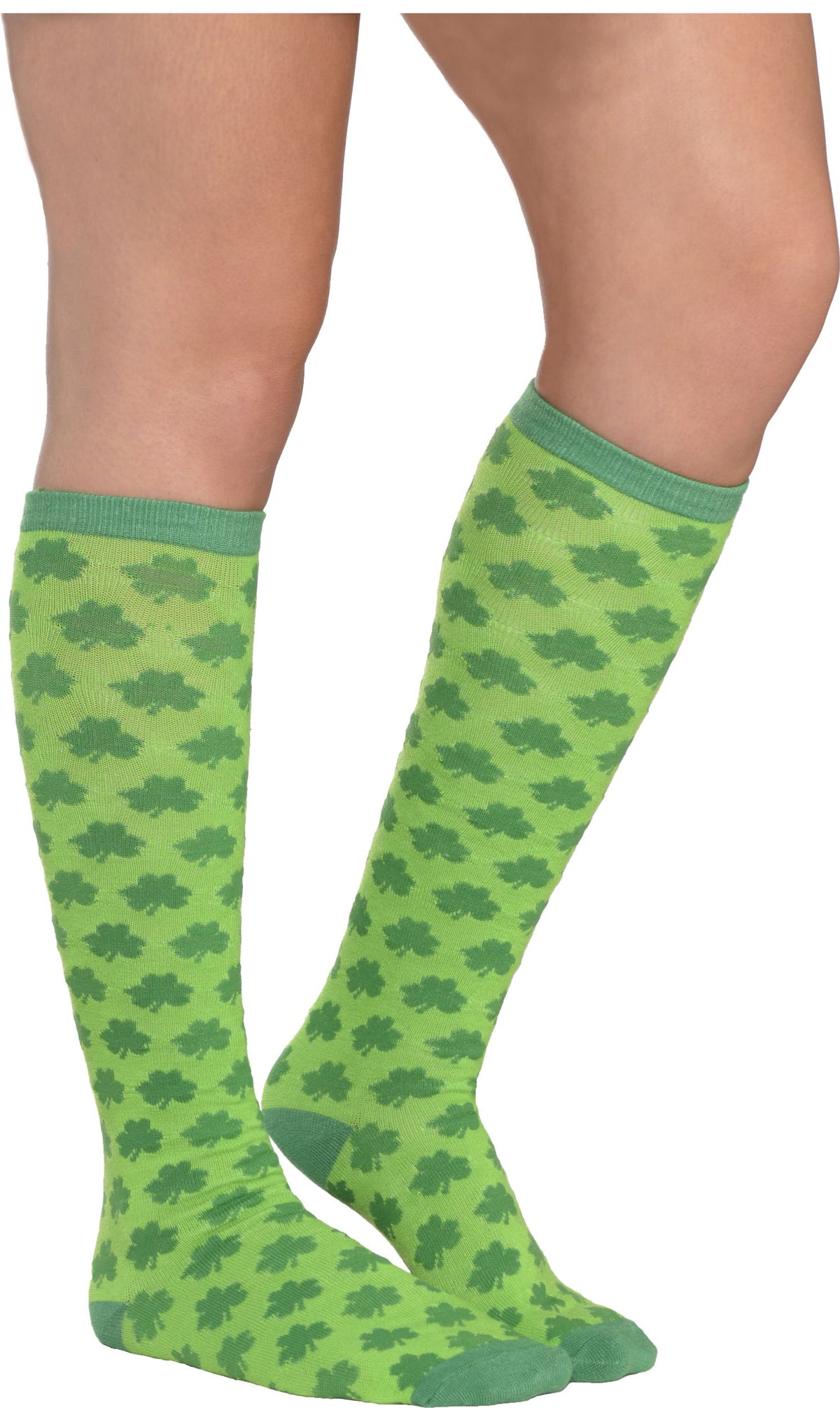 Lucky Shamrock Knee-High Socks for St. Patrick's Day