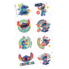 Disney Lilo & Stitch Aloha Temporary Tattoos, 8-Pack