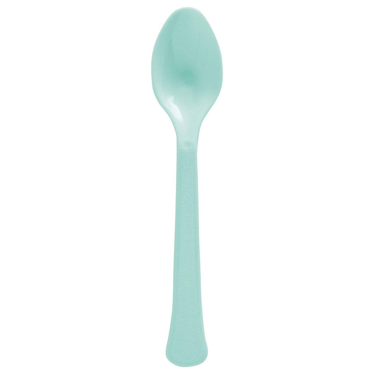 Robin's Egg Blue Heavy-Duty Plastic Spoons - 50 Count