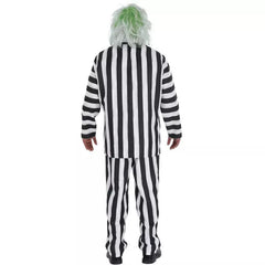 Men's Classic Beetlejuice Striped Halloween Costume