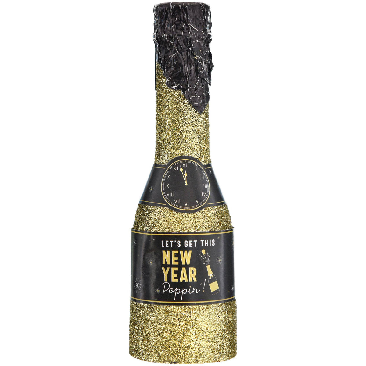 Mini New Year's Eve Glitter Confetti Popper Pack, 4-Count