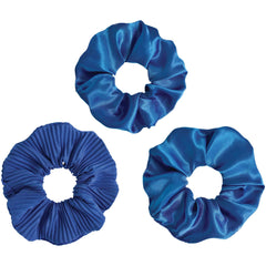 Royal Blue Hair Scrunchies - 3 Pack