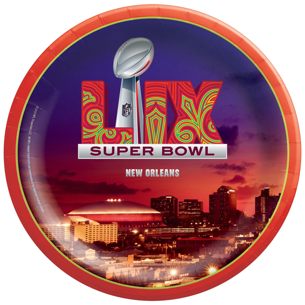 Super Bowl LIX 10" Paper Dinner Plates ‚Äì 20 Count